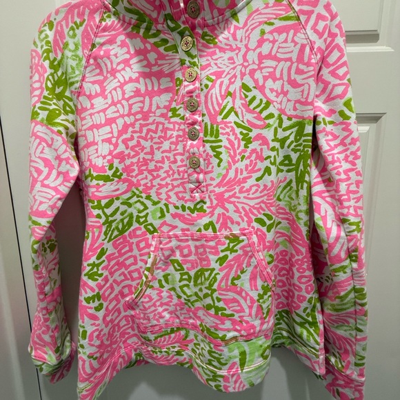 Lilly Pulitzer Captain Popover - Pink Sunset Homeslice Pineapple. Size Small - Picture 2 of 7